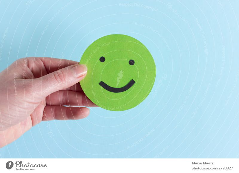 Grinning Smiley - super experience or rating Sign Communicate Simple Friendliness Happiness Happy Good Funny Blue Green Emotions Moody Virtuous Contentment