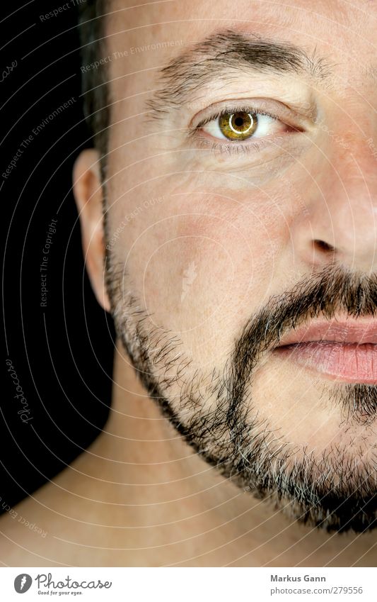 Portrait Man Lifestyle Style Human being Masculine Adults Head Face Eyes Facial hair 1 30 - 45 years Black-haired Beautiful Detail of face Skin Brown Iris