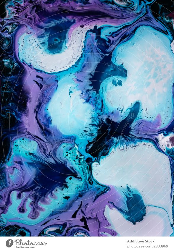 Abstract flow of liquid paints in mix Flow Painting (action, artwork) Liquid Mix Background picture Movement Surface slow Watercolor Fluid Transparent Art