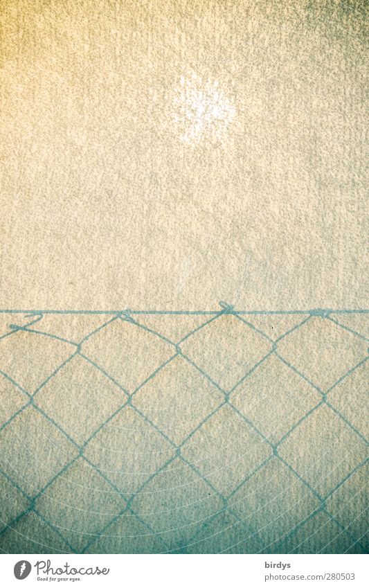 shadow fence Sun Sunlight Illuminate Exceptional Bright Gray White Esthetic Art Symmetry Wire netting fence Paper Colour photo Subdued colour Exterior shot
