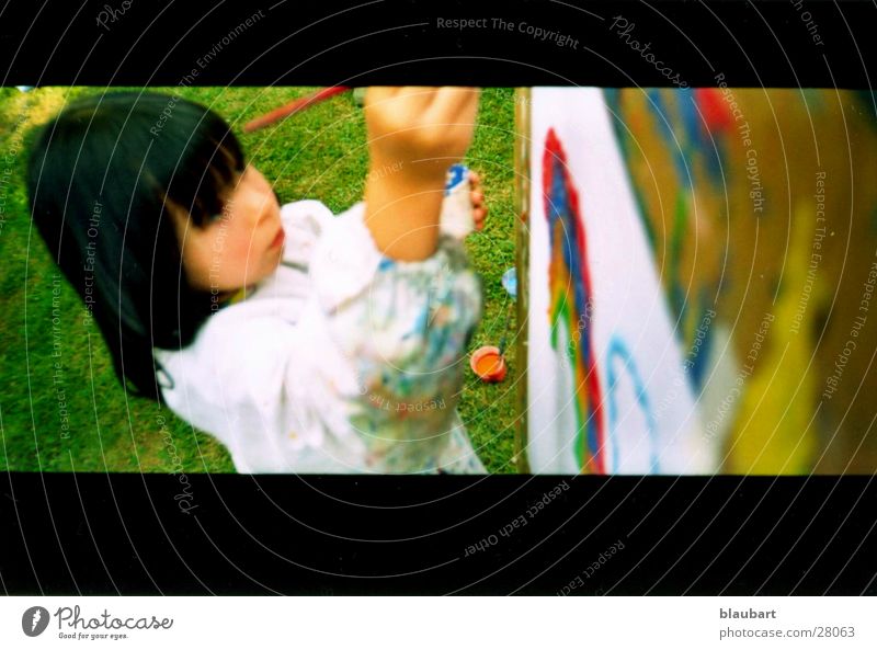 Stage name So4 Child Art Meadow Smock Black Multicoloured Rainbow Summer Kindergarten Sophia Painting (action, work) Free