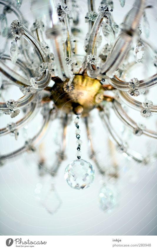 blingblingbling [tomorrow's Prosecco!] Lifestyle Luxury Elegant Style Design Living or residing Dream house Decoration Lamp Chandelier Crystal Crystal Glass