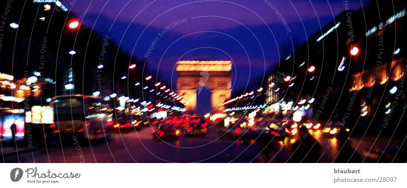 Champs Elysee Paris Europe champs elysee France Slide scan easily edited