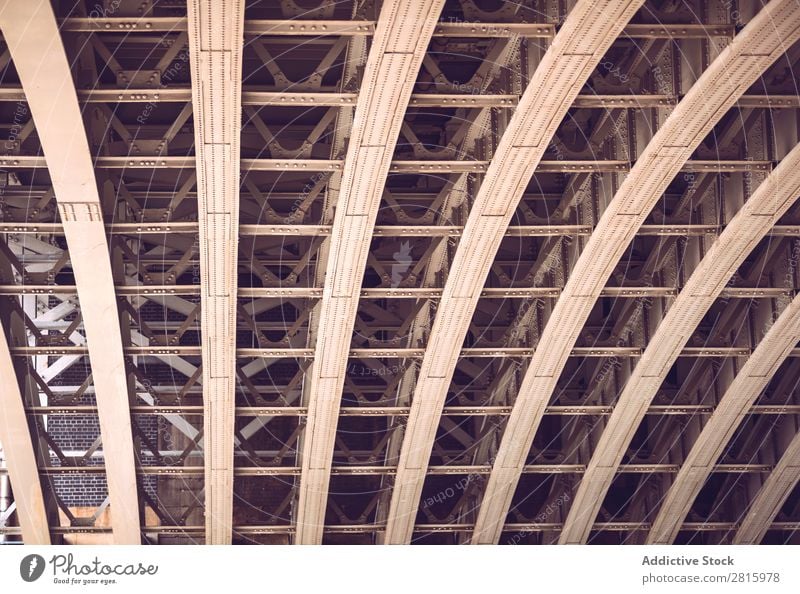 Underside of a bridge Bridge Metal Steel Architecture Structures and shapes Construction Iron Town Exterior shot Transport Building Engineering Overpass Red