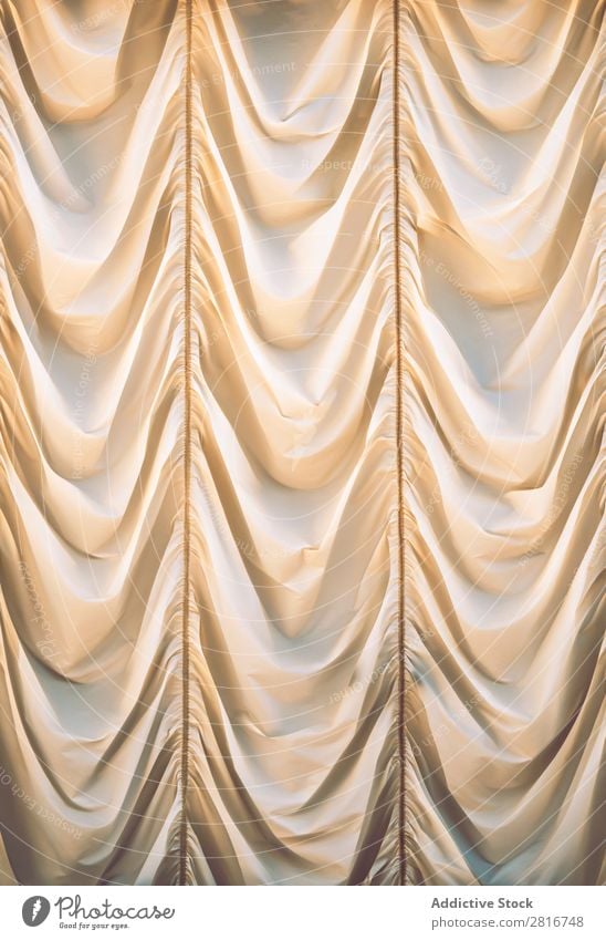 Beautiful beige curtain Curtain White Background picture draped Cloth Silk Window Wave Decoration Surface satiny Classical Yellow bridal Curve drapery Luxury