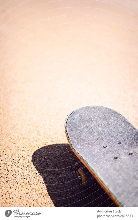 Old used skateboard over the ground - a Royalty Free Stock Photo from  Photocase