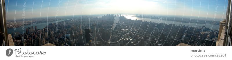 empire state panorama Panorama (View) Town Sunset Empire State building New York City High-rise North America Large Panorama (Format)