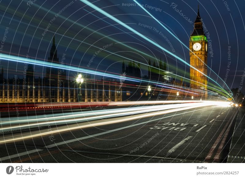 Evening on the Westminster Bridge. Vacation & Travel Tourism Sightseeing City trip Economy Architecture Environment Landscape Sky Night sky Climate