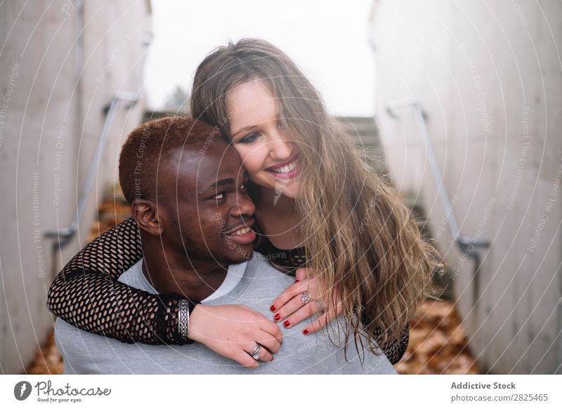 Deep connection between two young people of different races. Int diverse Romance 20s pretty American loveliness Relationship Face Body Youth (Young adults)