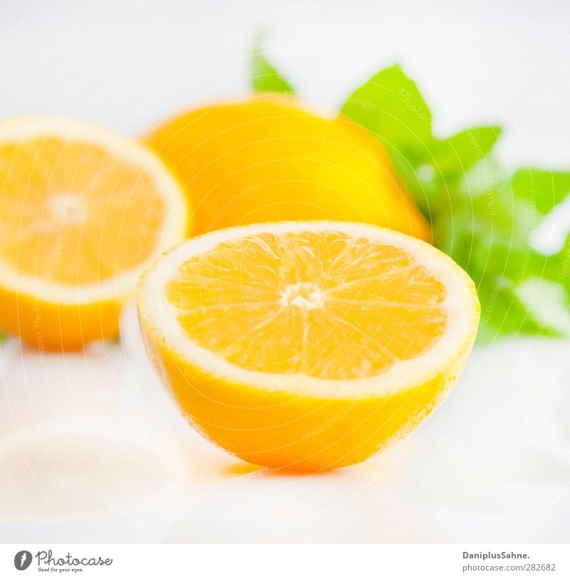 citrus fruits Food Fruit Orange Vegetarian diet Fresh Healthy Yellow Green Citrus fruits Fruity Colour photo Studio shot High-key