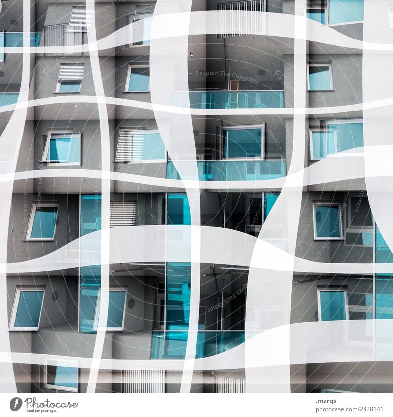 block of flats apartment building Double exposure House (Residential Structure) Tenant Real estate market Rent dwell Lifestyle Irritation Crazy Hip & trendy