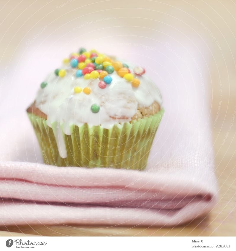 sugar Food Dough Baked goods Cake Candy Nutrition Delicious Sweet Muffin Baking tin Icing Sugar perl Colour photo Multicoloured Deserted Copy Space top