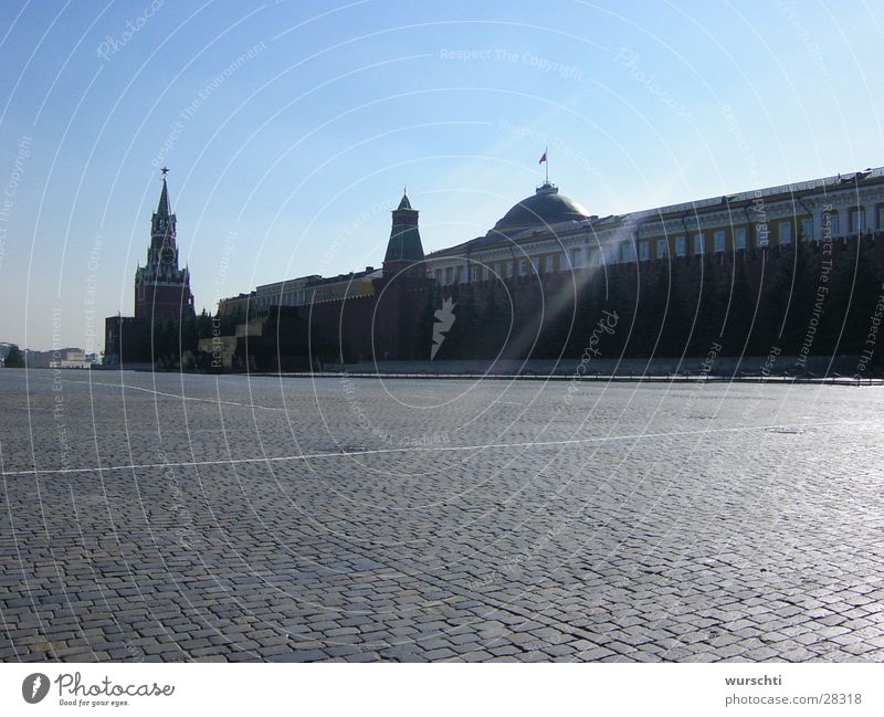 Red Square Sunbeam East Moscow Architecture Russia