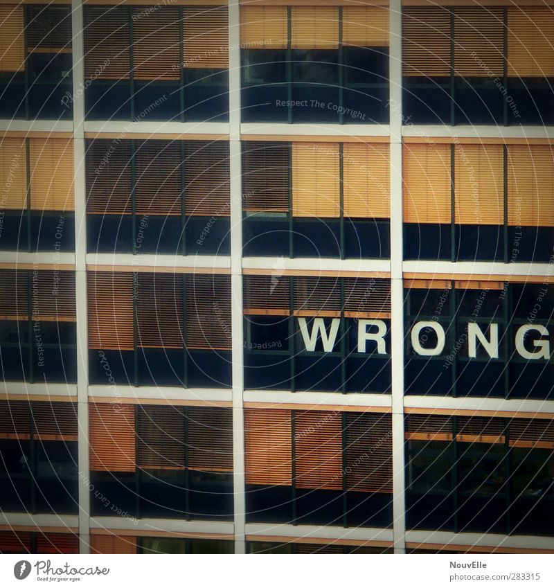 Wrong? House (Residential Structure) High-rise Window Fear Fear of the future Distress Disbelief Colour photo Exterior shot Day