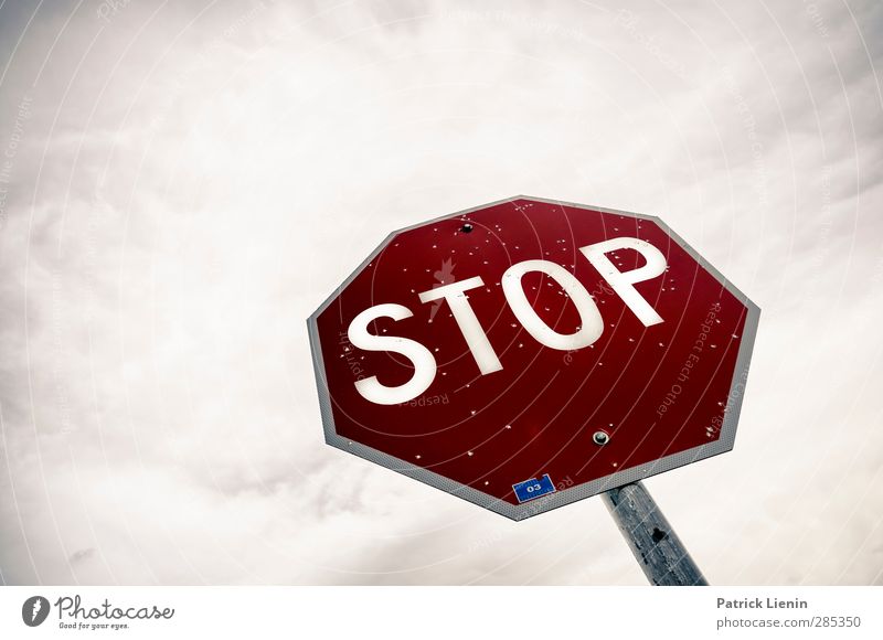 STOP Transport Street Sign Signs and labeling Signage Warning sign Road sign Aggression Fear Loneliness Apocalyptic sentiment Freedom Society Healthy