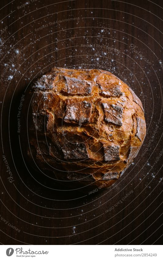 Homemade bread Baking Bread Dark Flour Food Bird's-eye view Self-made home-baked Home-made Moody Rustic Wood