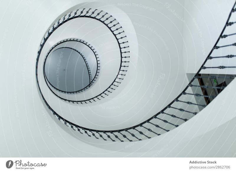 Modern spiral stairs indoors Stairs Spiral Architecture Design Interior design Structures and shapes Curve Building Abstract step Round Construction Metal