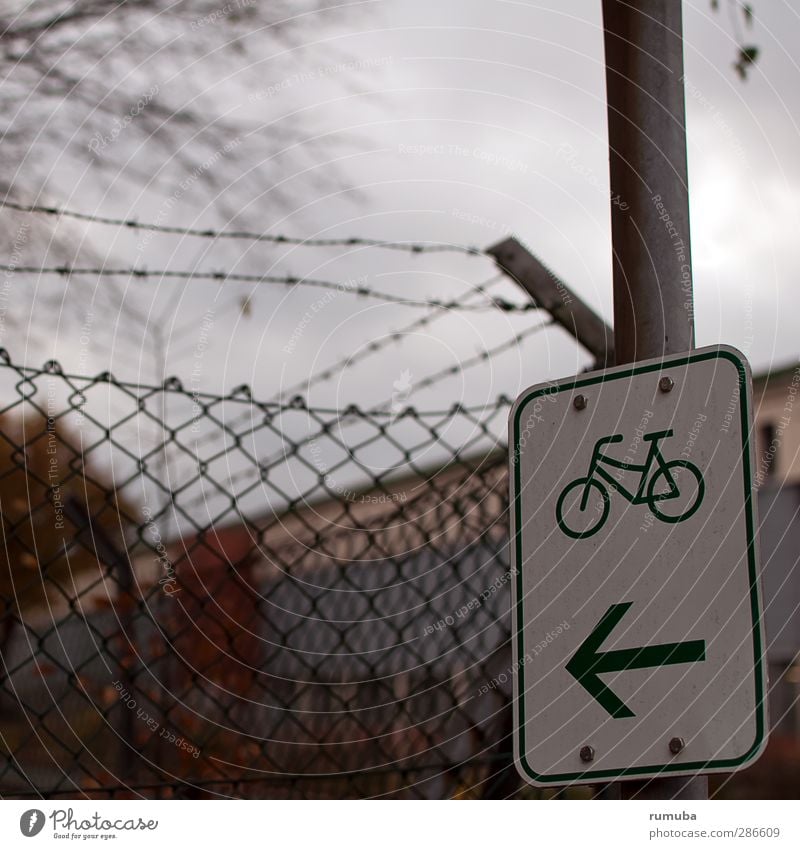 bicycle route Healthy Trip Cycling tour Sports Nature Means of transport Lanes & trails Bicycle Sign Signs and labeling Road sign Arrow Movement Contentment