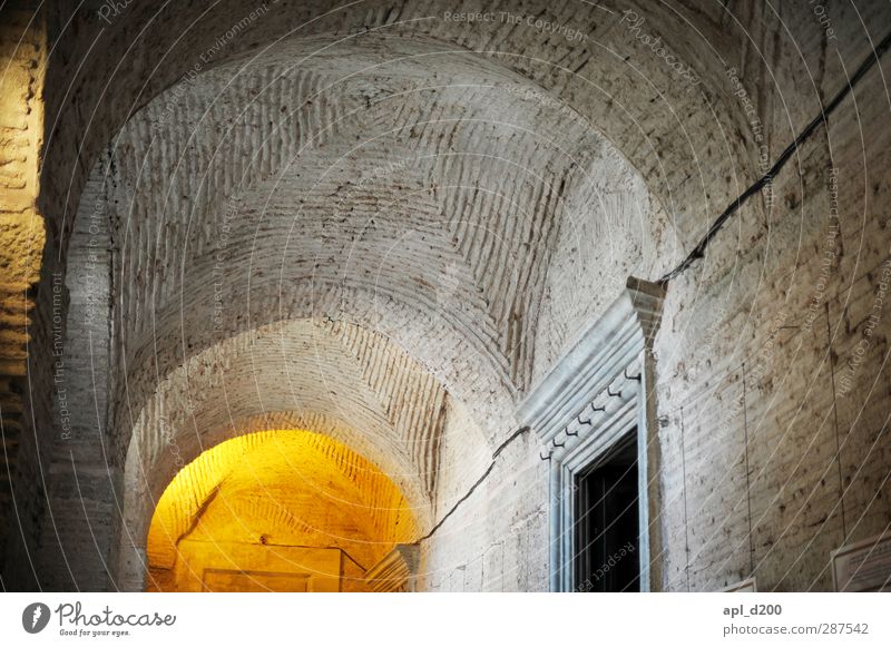 vaulted cellar Architecture Old town Deserted House (Residential Structure) Church Manmade structures Wall (barrier) Wall (building) Haga Sofia Yellow Gray