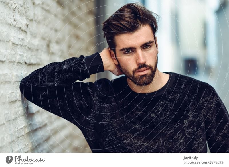 Young man in urban background wearing casual clothes. Lifestyle Style Beautiful Hair and hairstyles Human being Masculine Youth (Young adults) Man Adults 1