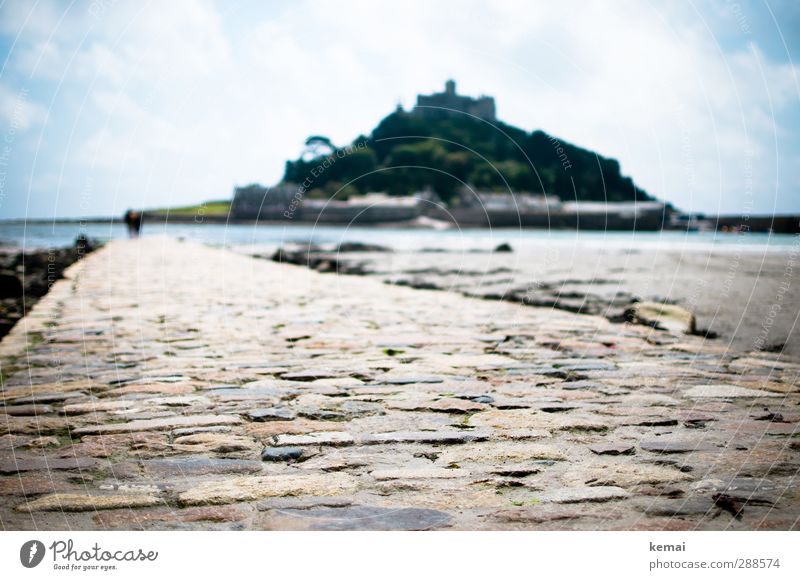 The way is gone Vacation & Travel Tourism Trip Adventure England Cornwall St. Michael's Mount Environment Nature Landscape Elements Water Sky Clouds Sunlight