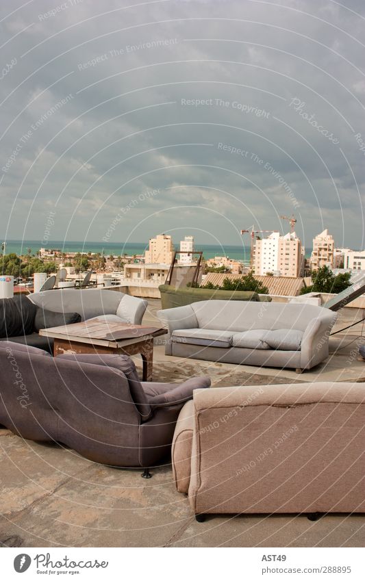 On the roofs of Tel Aviv Lifestyle Joy Vacation & Travel Adventure Freedom Summer Ocean Roof Israel Town Skyline High-rise Building Relaxation Hip & trendy