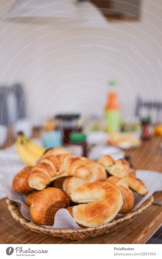 #S# Good Morning Food Breakfast Happy Roll Croissant Breakfast table To enjoy Preparation Surprise Love Craft (trade) Family & Relations Healthy Eating