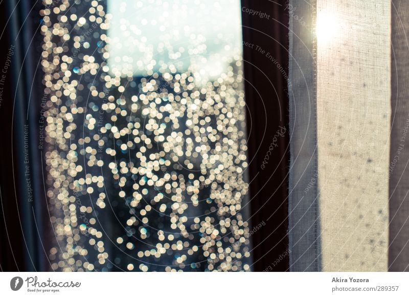 glitter window Window Rain Sunlight Glittering Illuminate Drape