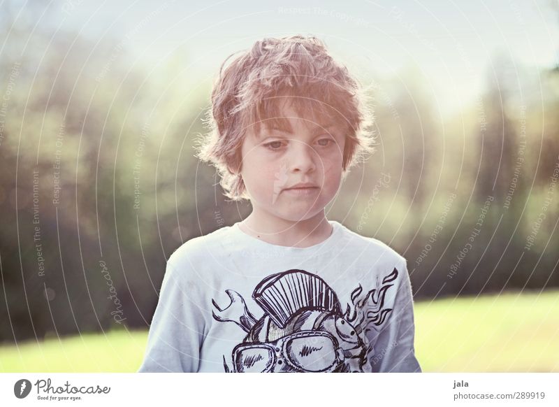 just a boy Human being Masculine Boy (child) Infancy 1 3 - 8 years Child Environment Nature Landscape Sun Autumn Plant Tree Meadow Authentic Beautiful Wild