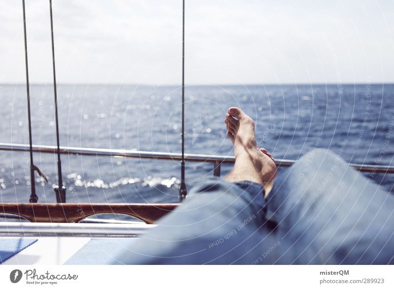Moving Silence. Lifestyle Leisure and hobbies Esthetic Sailboat Sailing Navigation Watercraft Sailing ship Ocean Sea water Sea level Horizon Blue Relaxation
