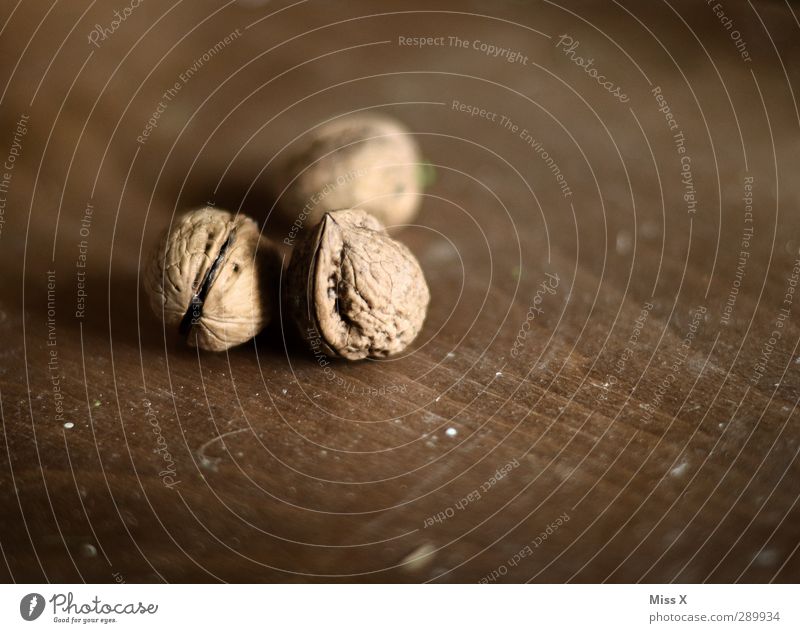 Christmas Pound 4 Food Nutrition Delicious Brown Walnut Nutshell Hard 3 Colour photo Subdued colour Close-up Deserted Shallow depth of field