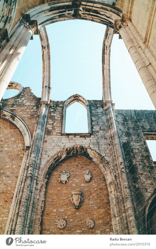 Convent Of Our Lady Of Mount Carmel (Convento da Ordem do Carmo) Is A Gothic Roman Catholic Church Built In 1393 In Lisbon City Of Portugal carmo igreja