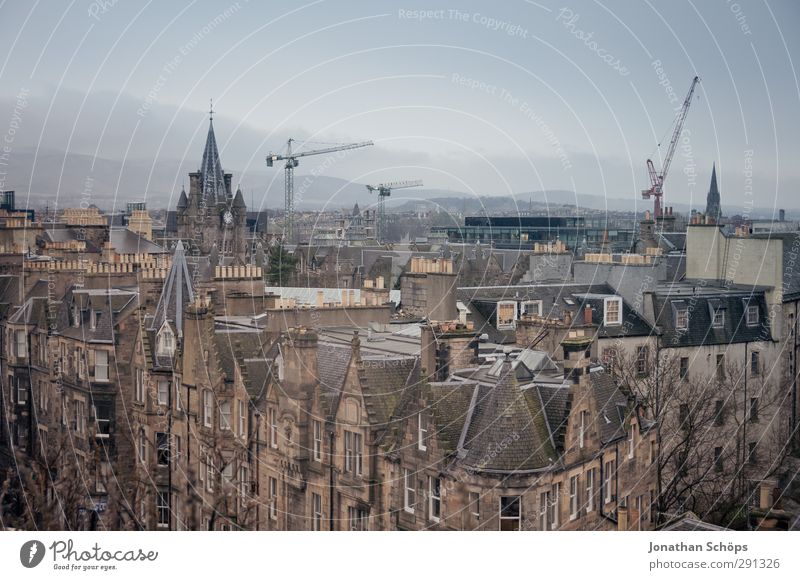 Edinburgh V Scotland Great Britain Town Capital city Port City Downtown Old town Skyline Populated House (Residential Structure) Church Building Architecture