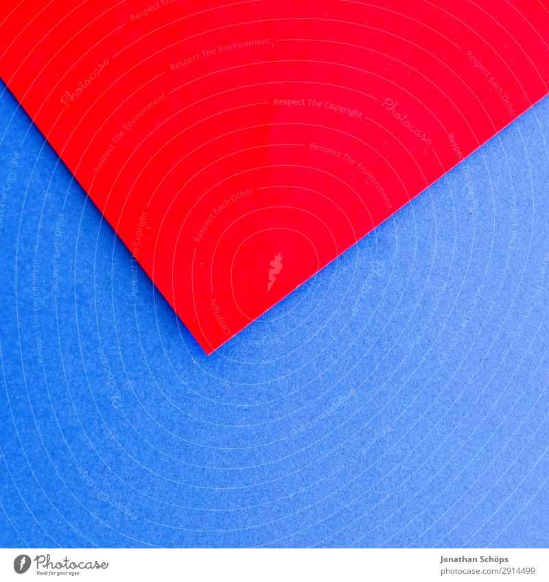 graphic background image made of coloured paper Handicraft Paper Illuminate Simple Blue Red Background picture Flat Geometry Graphic Flashy Conceptual design
