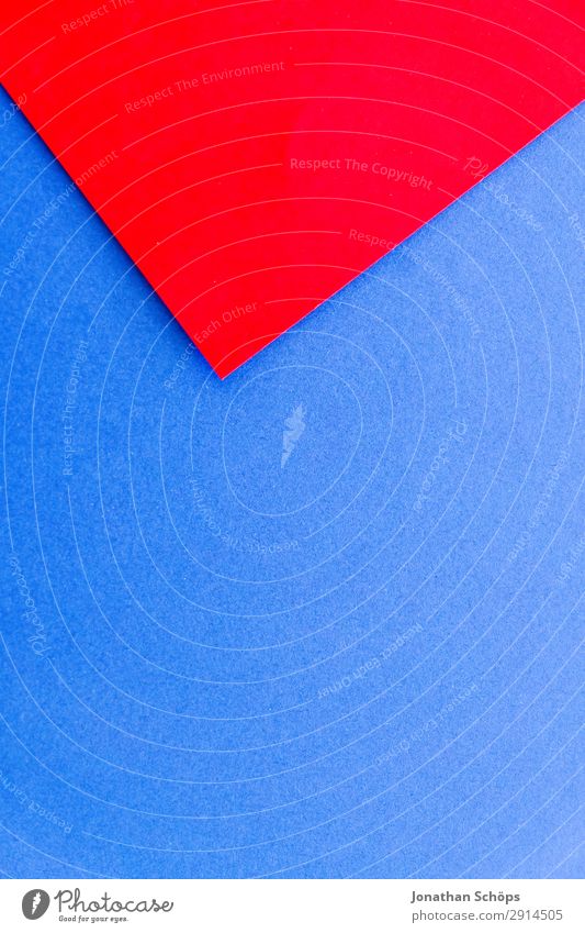 graphic background image made of coloured paper Handicraft Paper Illuminate Simple Blue Red Background picture Flat Geometry Graphic Flashy Conceptual design