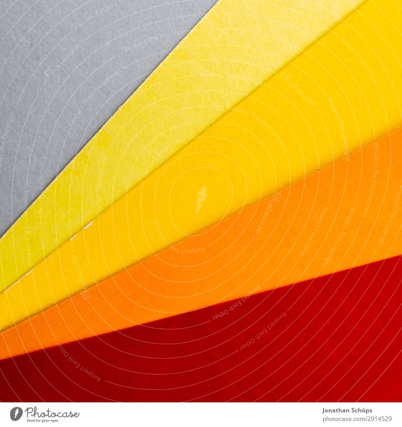graphic background image made of coloured paper Handicraft Paper Simple Yellow Gray Orange Red Background picture Flat Geometry Graphic Conceptual design