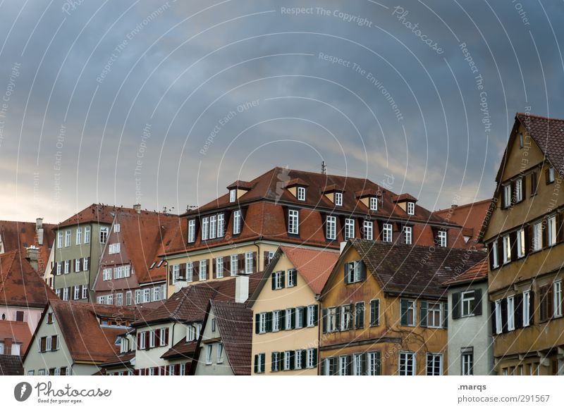Tübingen Tourism Trip Sky Storm clouds Town Old town House (Residential Structure) Building Architecture Living or residing Beautiful Real estate market