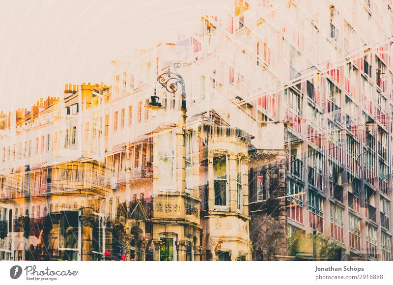 Multiple exposure with residential houses in England Town House (Residential Structure) Detached house Manmade structures Building Architecture Facade Esthetic