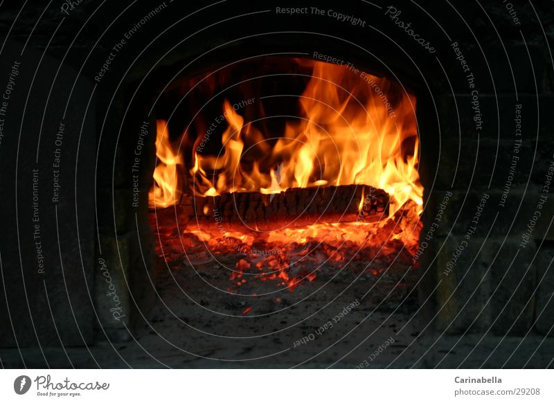 pizza oven Burn Wood Embers Kitchen Blaze stone oven Flame