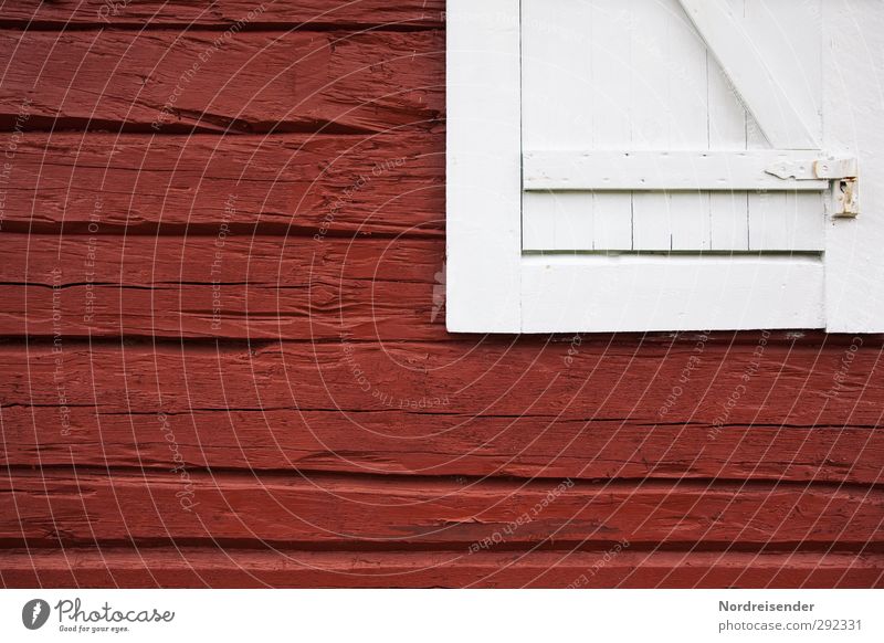 Old Houses Swedish House (Residential Structure) Hut Architecture Facade Window Wood Line Living or residing Authentic Red White Nostalgia Safety Stagnating