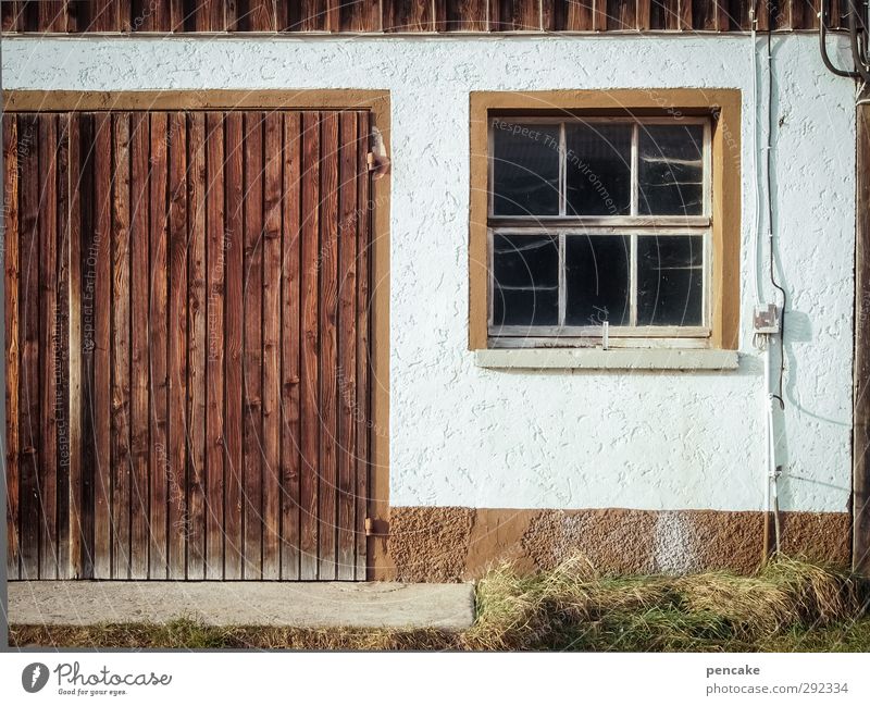 Old houses. Courtly. Village House (Residential Structure) Building Farm Barn Barn door Wall (barrier) Wall (building) Window Door Wood Work and employment