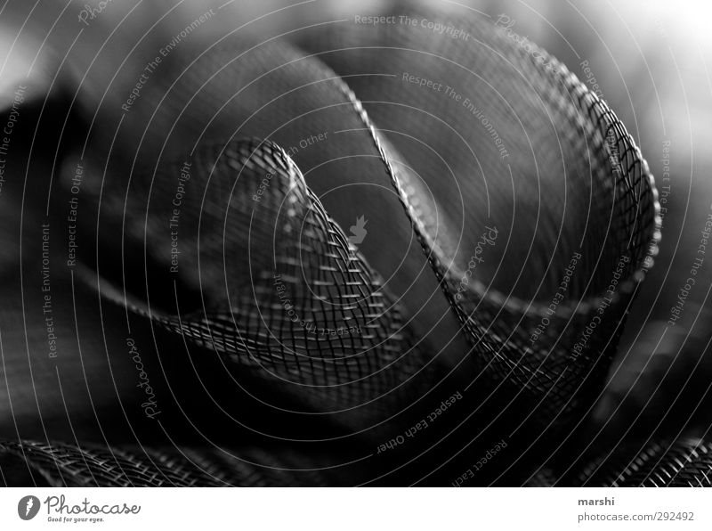 Fascinator | Detail Fashion Accessory Hat Black Undulating Shallow depth of field Loop Pattern Abstract Black & white photo Close-up Macro (Extreme close-up)