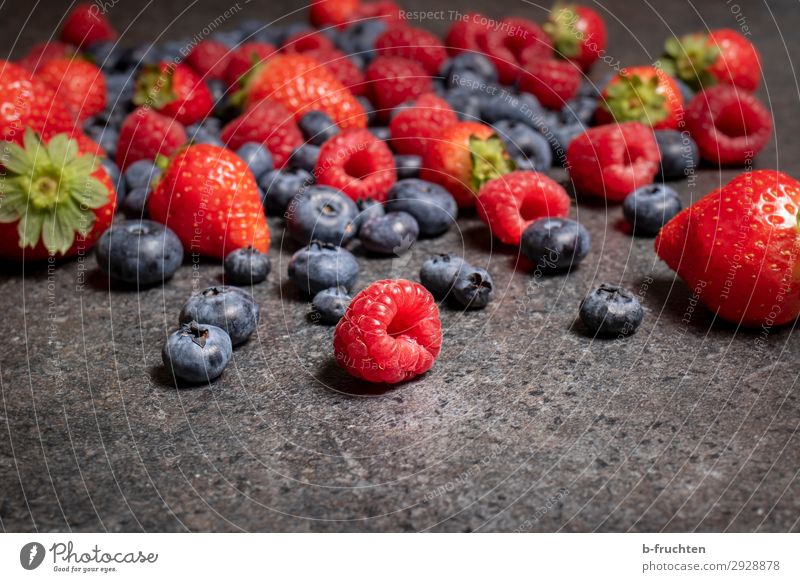 berry Food Fruit Nutrition Organic produce Vegetarian diet Kitchen Stone Select To enjoy Lie Healthy Raspberry Blueberry Strawberry Berries Fresh Colour photo
