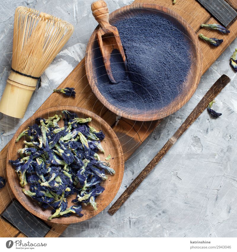 Blue matcha powder Vegetarian diet Tea Flower Natural White Energy blue matcha Beater Word butterfly pea dried flowers Powder antioxidant Dried food healthy