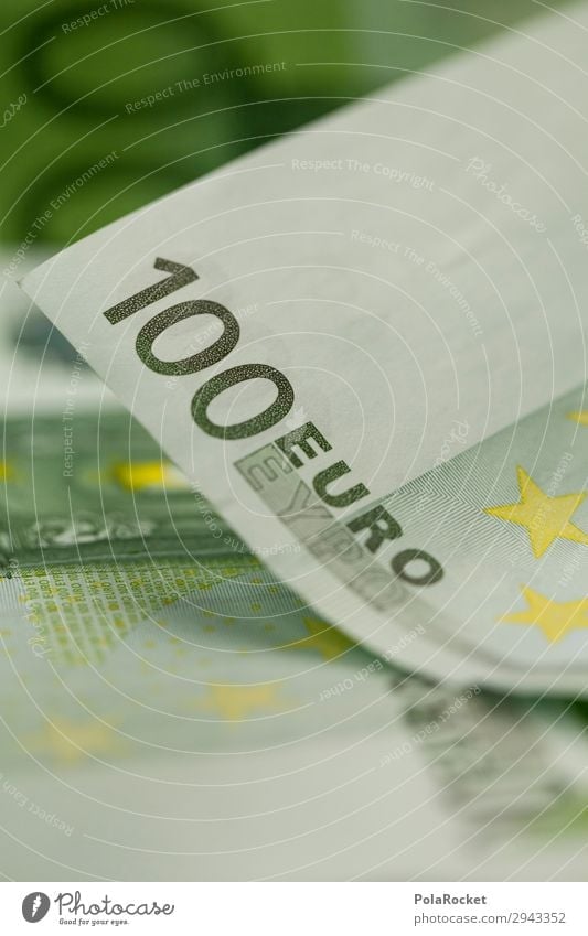 #A# 100 Eurons Art Work of art Esthetic Euro symbol Money Financial institution Bank note Donation Monetary capital Financial transaction Colour photo