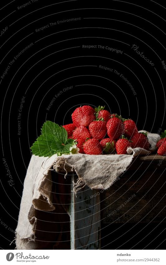 fresh ripe red strawberries Fruit Dessert Table Nature Leaf Wood Eating Fresh Small Delicious Natural Juicy Green Red Black Strawberry sweet Tasty Vitamin