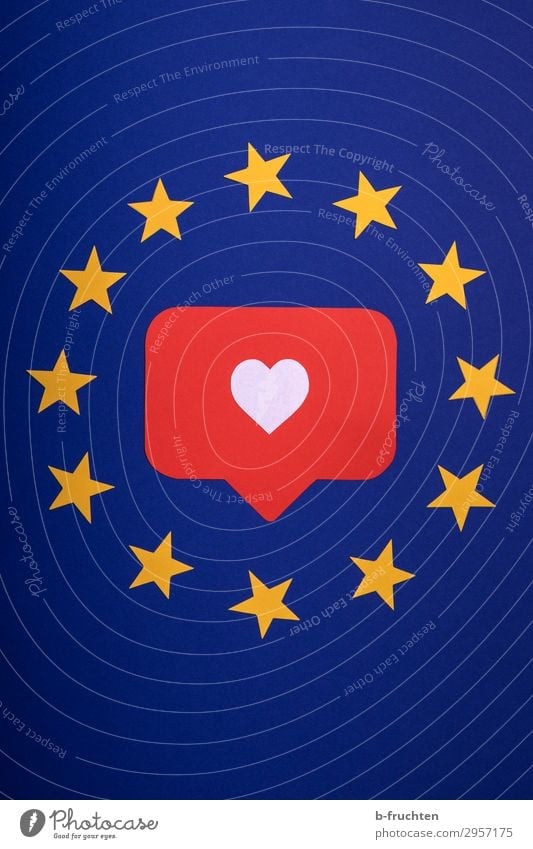 I like europe. Economy Success To talk Paper Sign Heart Network Love Free Happy Infinity Blue Yellow Red Safety Protection Humanity Solidarity Society Luxury
