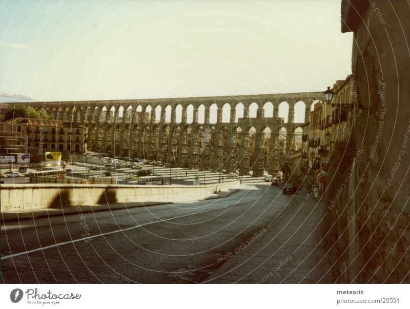 Aqueduct of Segovia Spain Castilla-Leòn Rome Bridge Water works Architecture