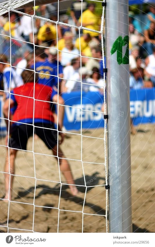 twelve Beach Goalkeeper Audience Sports Gate Soccer Sand Pole