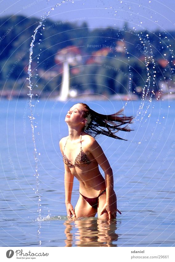 watergate Lake Bikini Wet Reflection water feature Hair and hairstyles